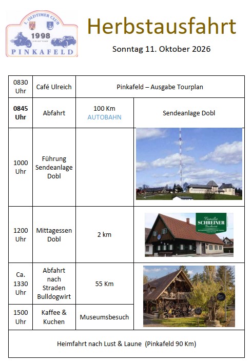 20261011 Herbstausfahrt
